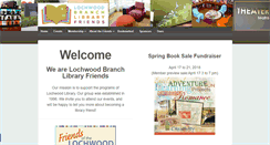 Desktop Screenshot of lochwoodlibraryfriends.org